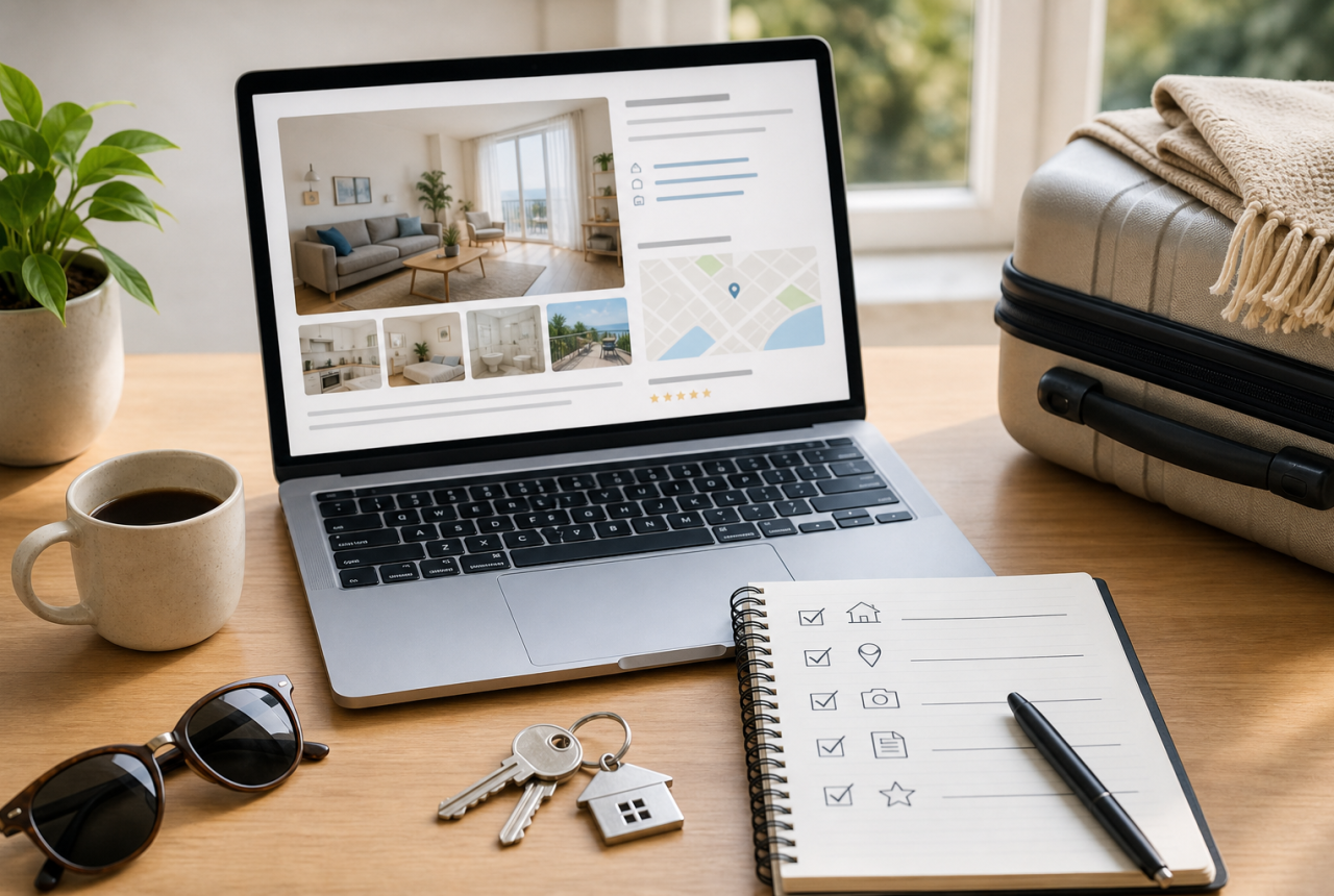 Controllo generico di un annuncio online di casa vacanza prima della prenotazione