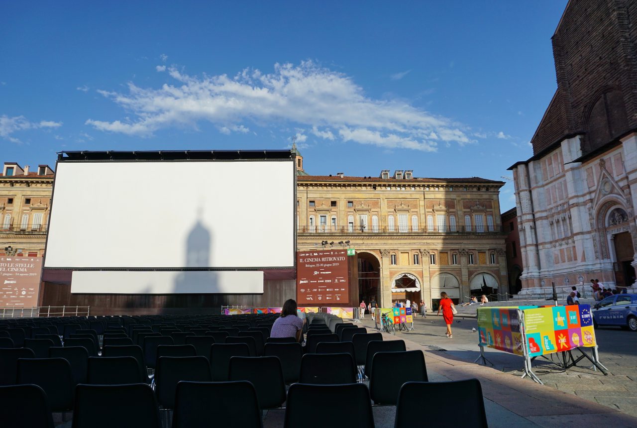 Il Cinema Ritrovato in Piazza Maggiore a Bologna