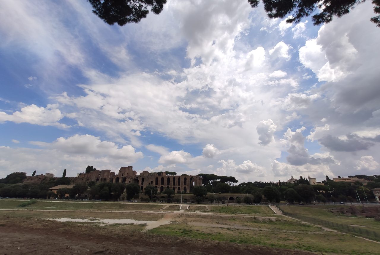 Circo Massimo a Roma visto dall'area archeologica