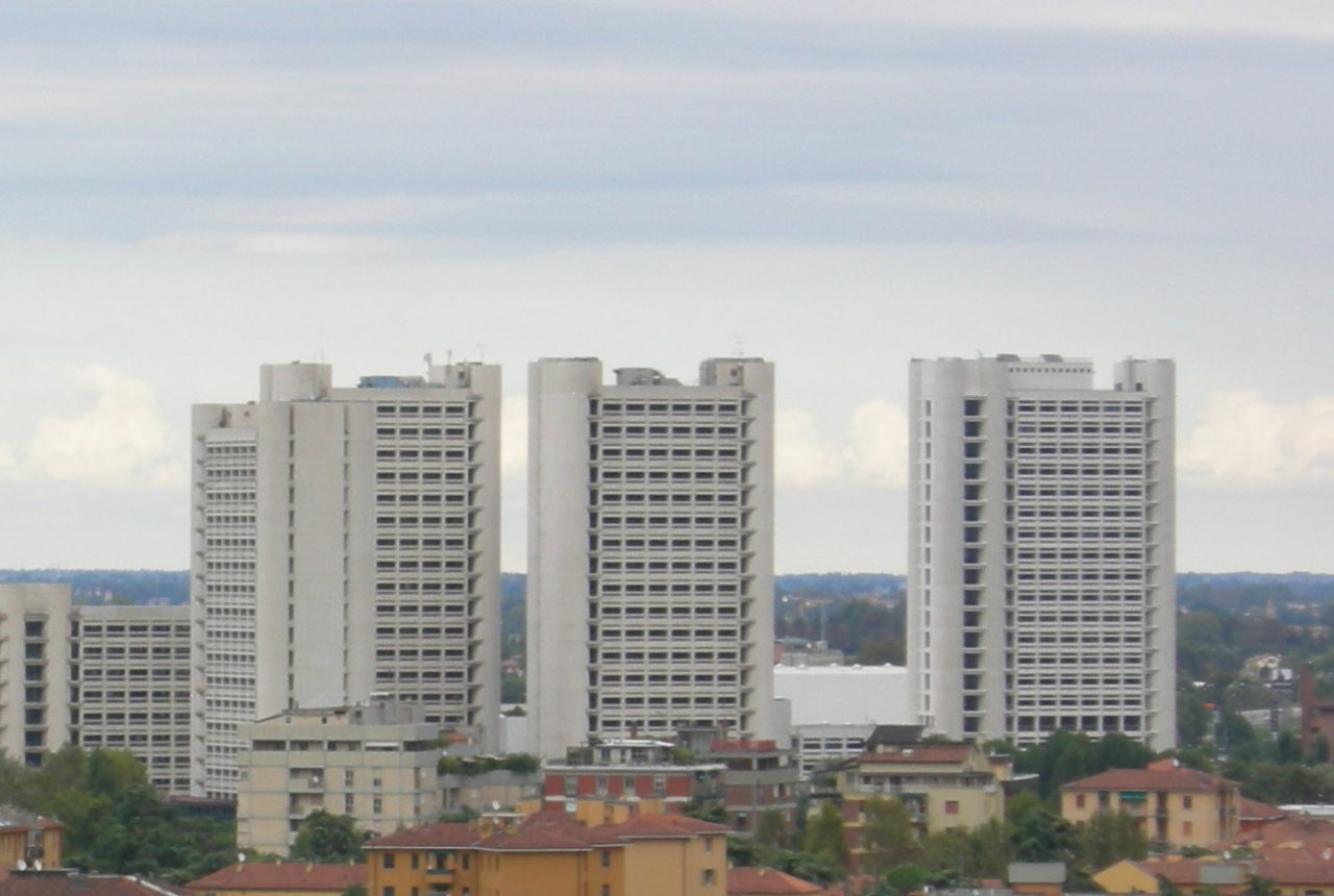 Veduta del Fiera District a Bologna