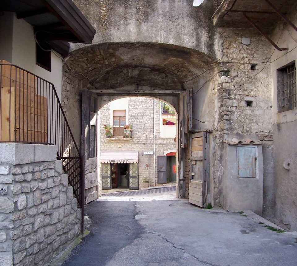 Veduta di Pietrelcina in Campania