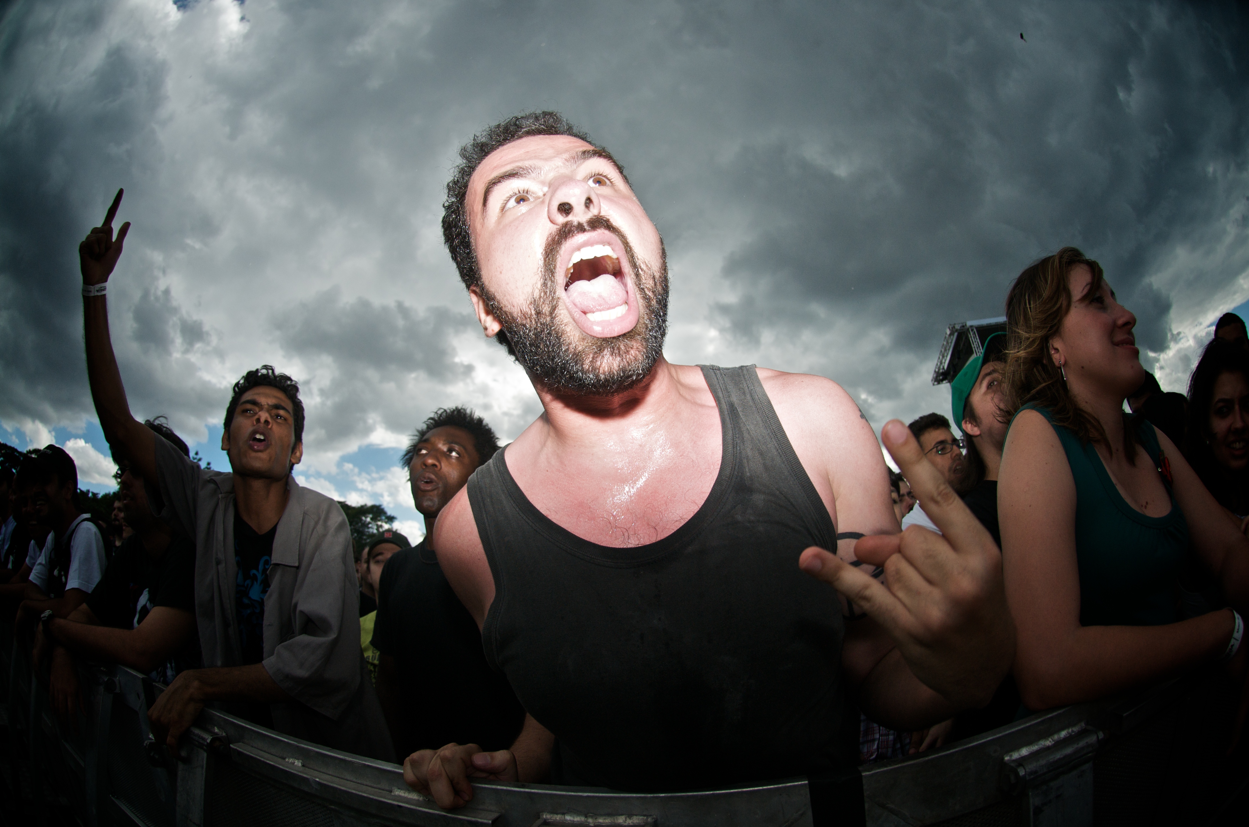 Pubblico durante un concerto dei Sepultura