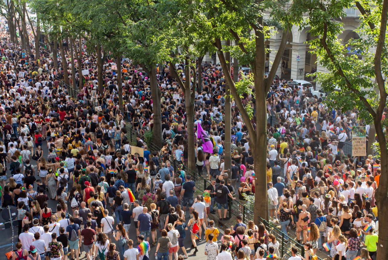 Corteo del Torino Pride in una precedente edizione