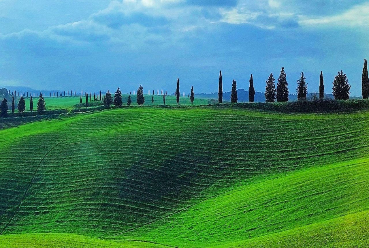 Val d Orcia vista da Pienza in Toscana