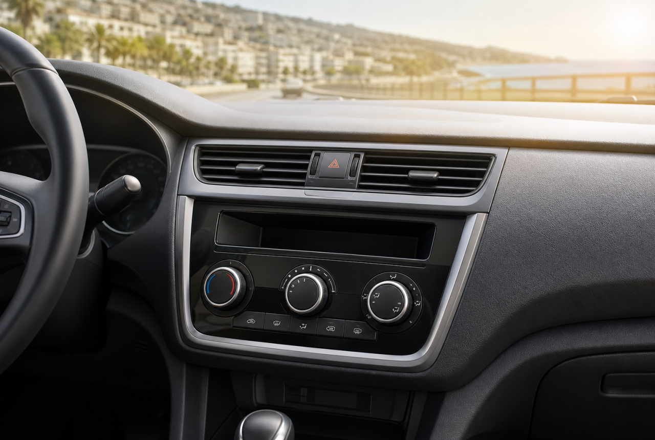 Climatizzatore auto generico prima di un viaggio estivo