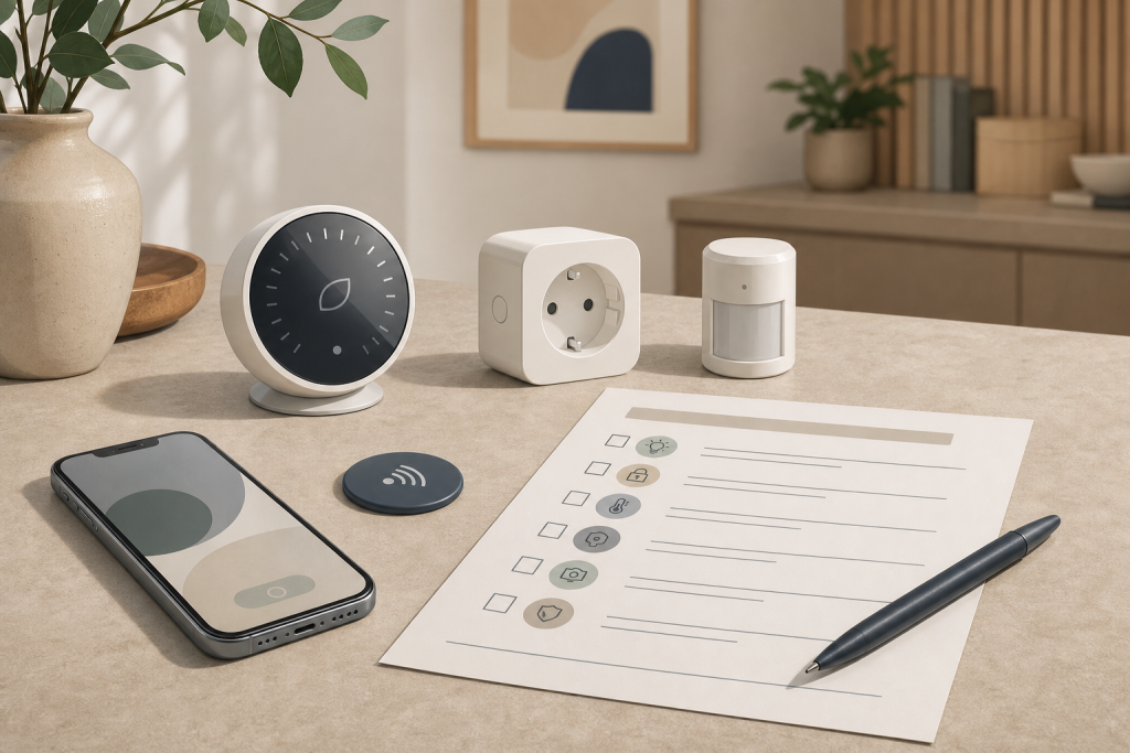 Checklist generica per dispositivi casa smart