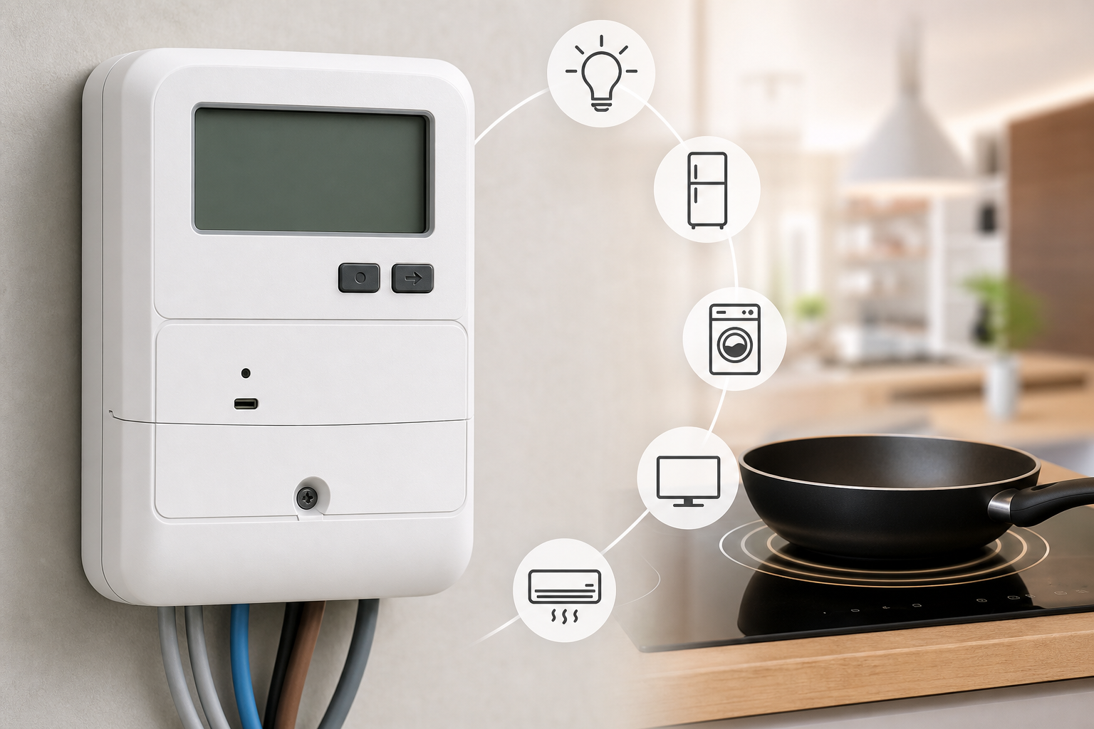 Contatore generico e carichi elettrici domestici