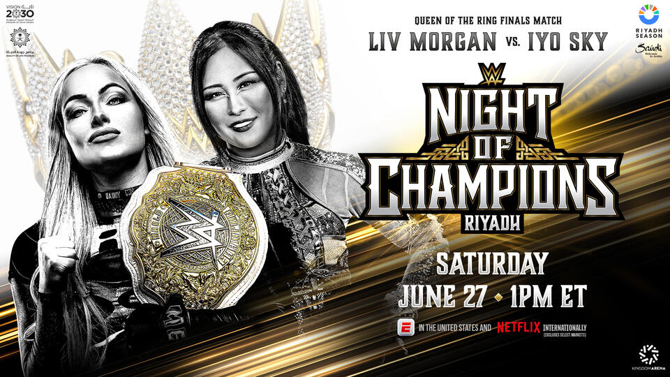 WWE Night of Champions 2026 con Liv Morgan e IYO SKY