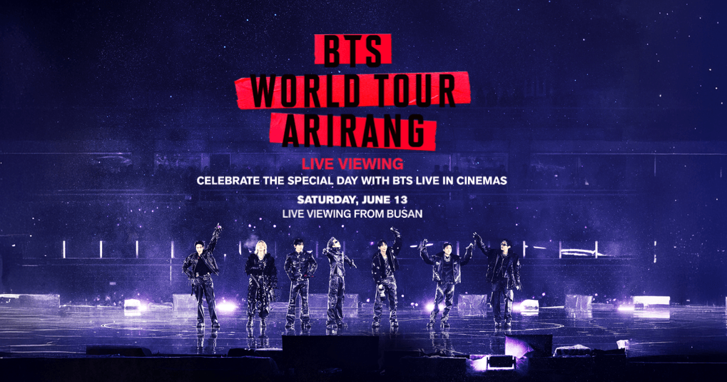 BTS World Tour Arirang in Busan Live Viewing key art ufficiale
