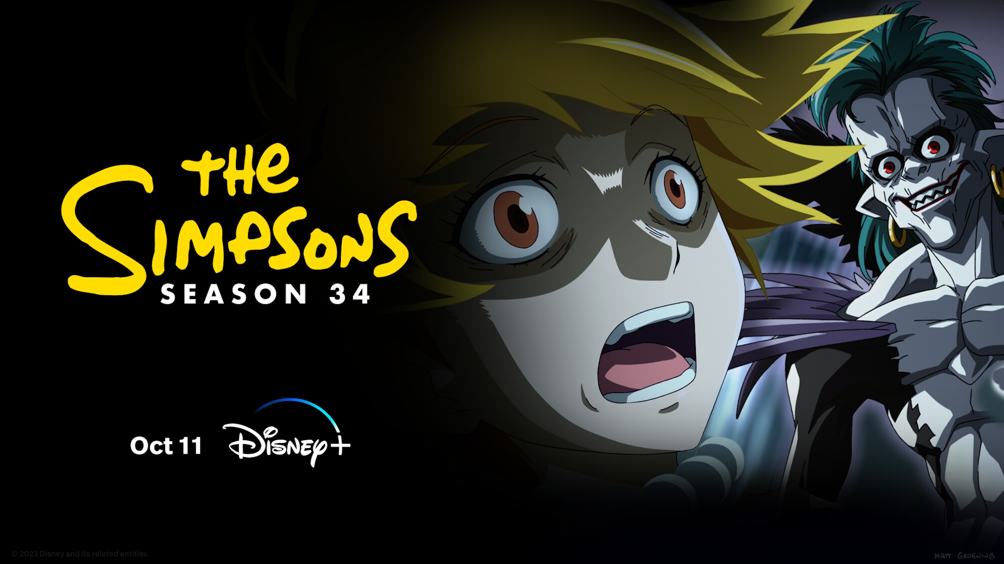 Key art ufficiale The Simpsons su Disney+