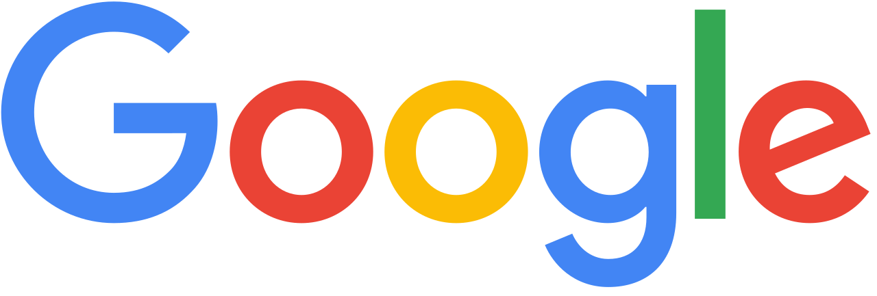 Logo Google su sfondo bianco