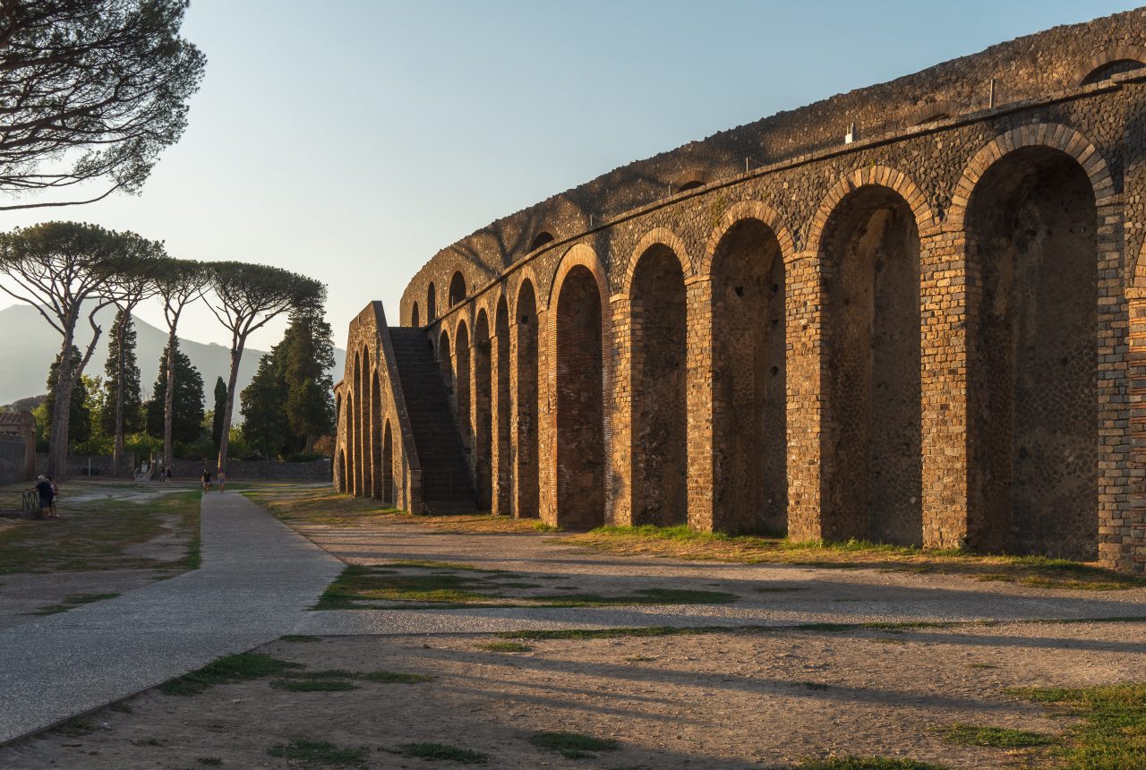 Anfiteatro romano di Pompei visto dall esterno