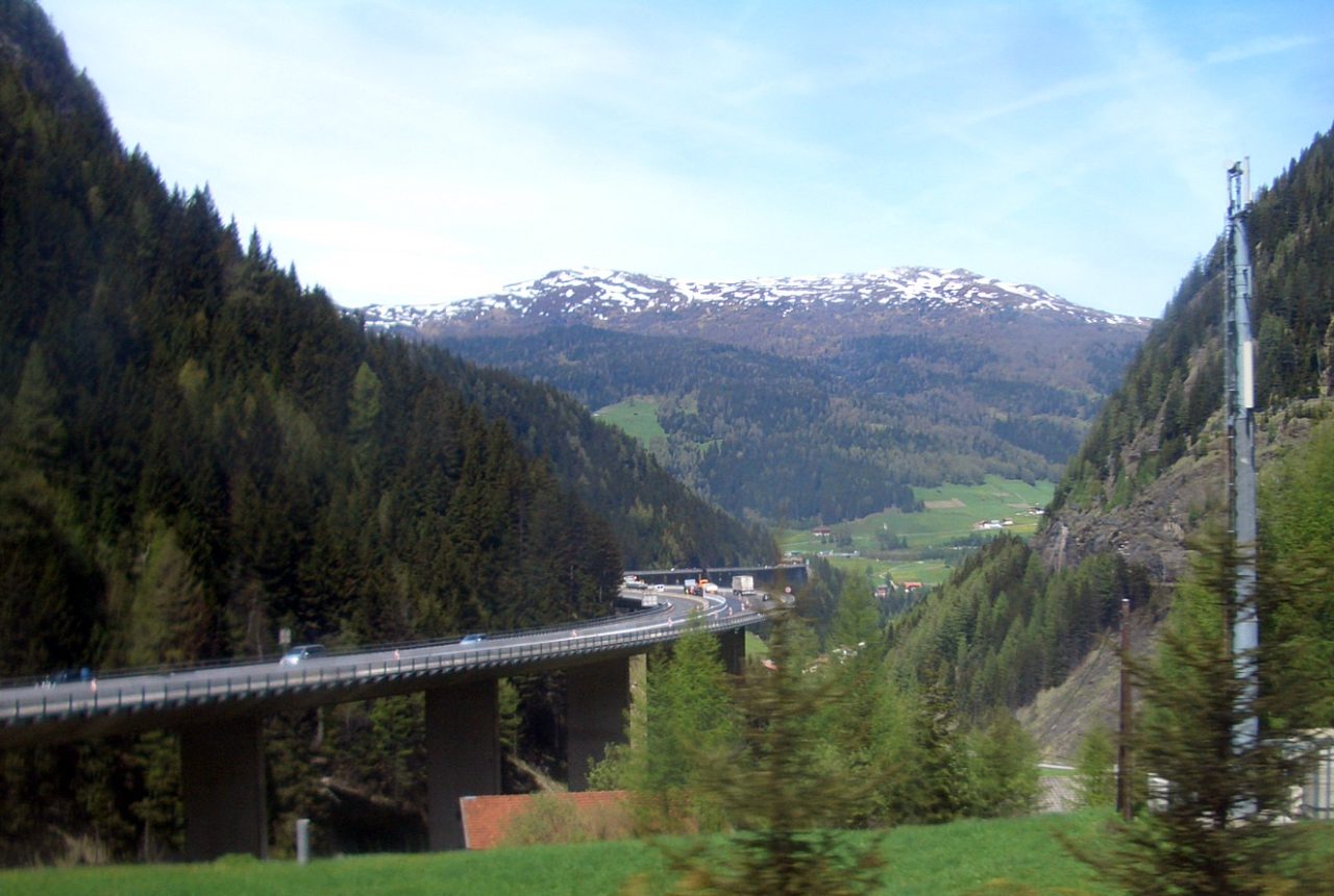 Autostrada del Brennero verso il valico