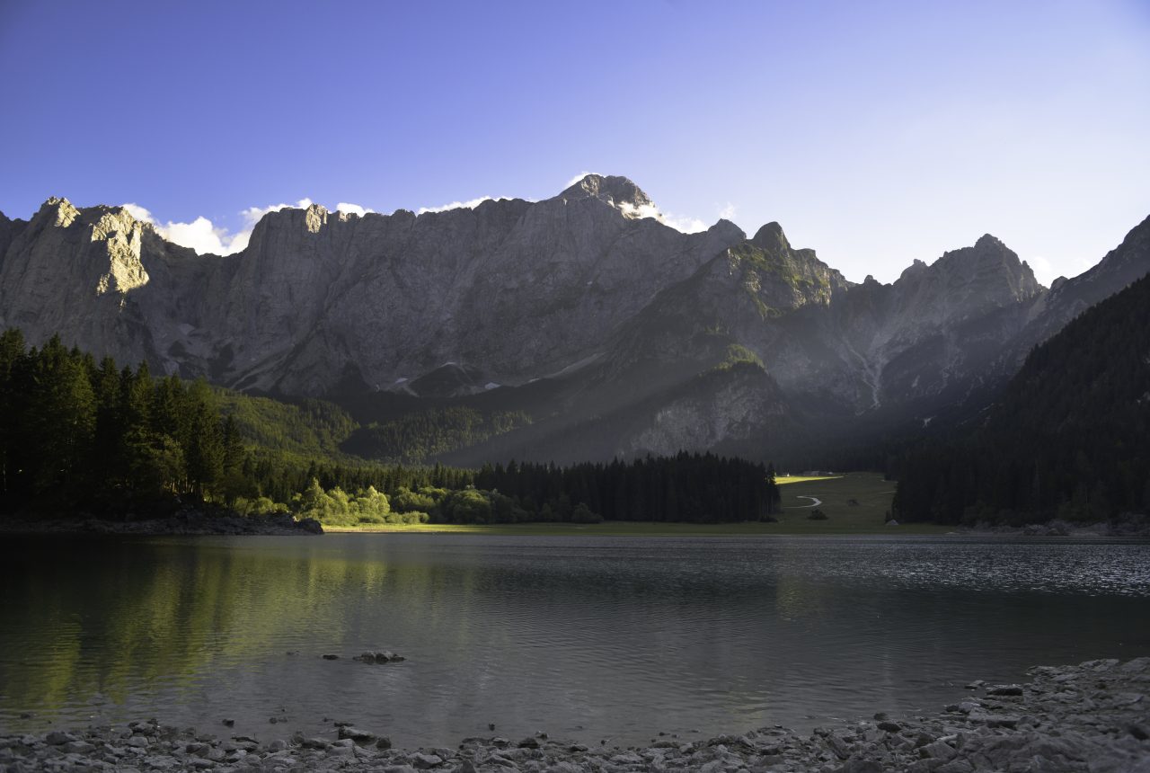 Lago superiore di Fusine nel Tarvisiano