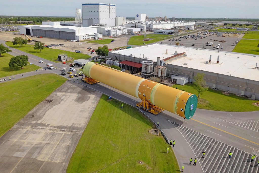Elemento del razzo SLS per il programma Artemis