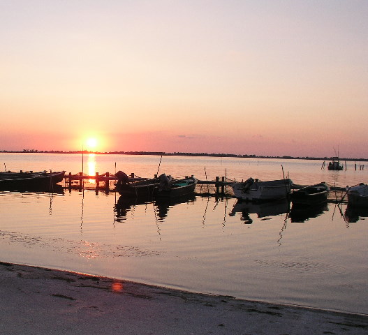 Laguna di Orbetello al tramonto