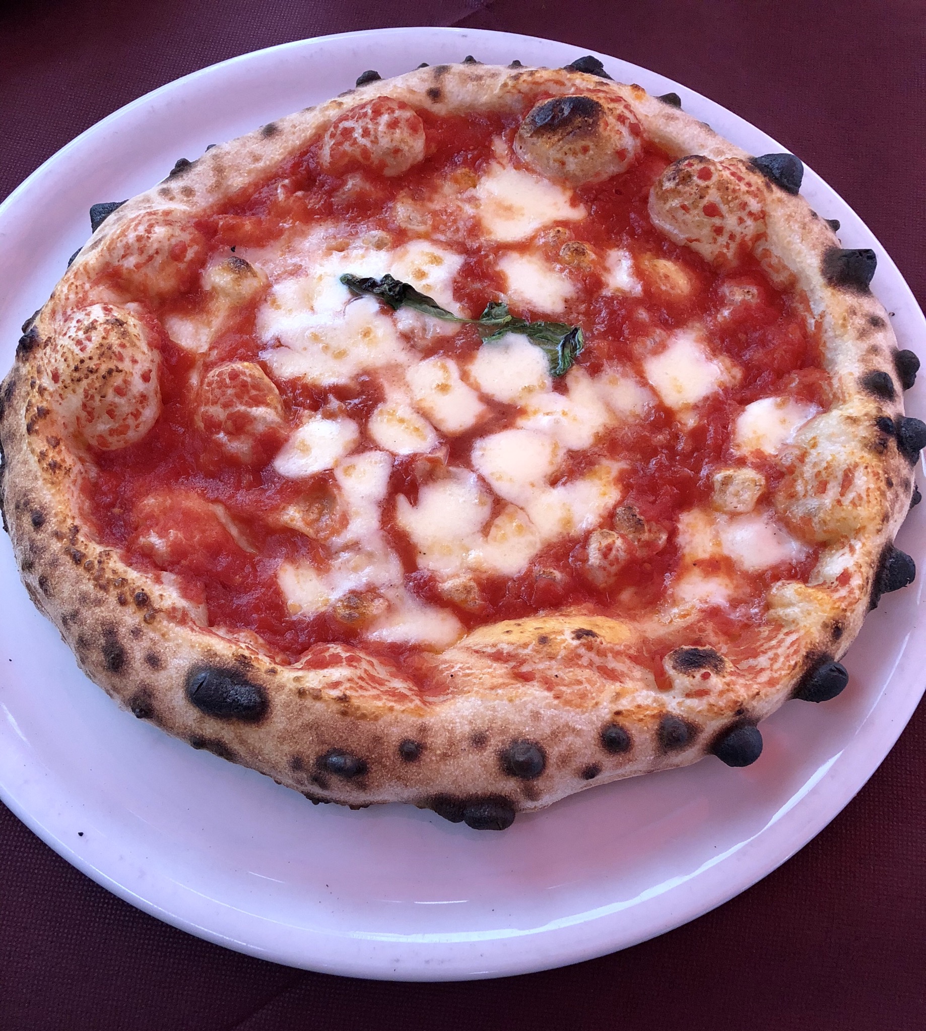 Pizza margherita tradizionale napoletana.