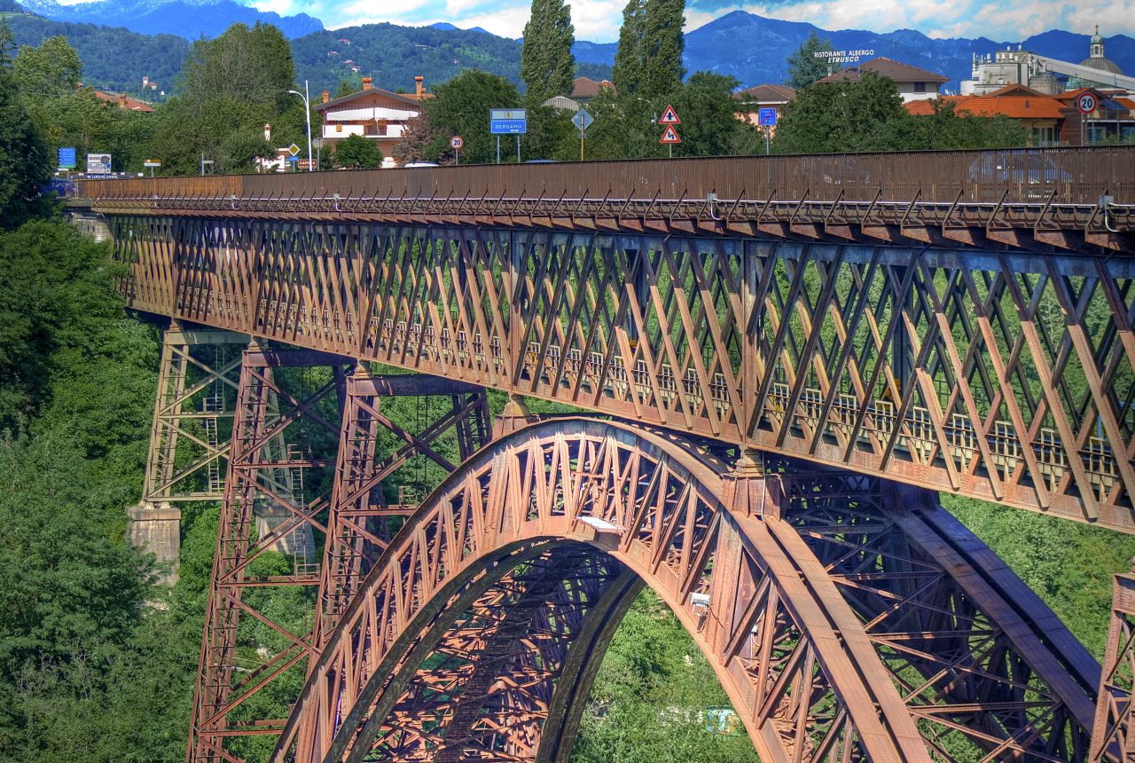Ponte San Michele tra Paderno d Adda e Calusco d Adda