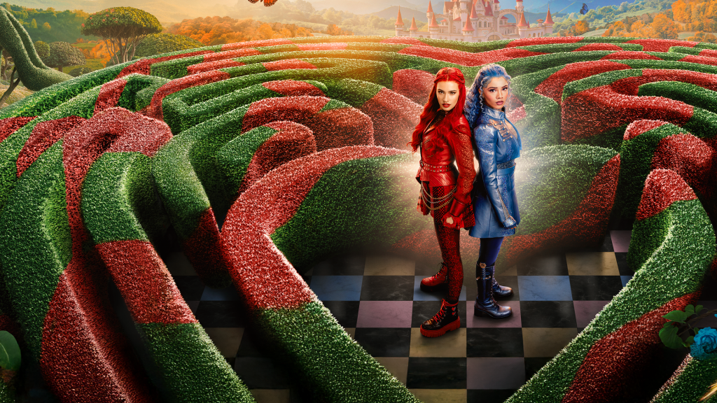 Red e Chloe in un labirinto di Wonderland in Descendants Wicked Wonderland
