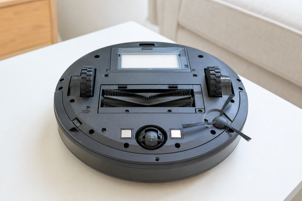 Controlli di manutenzione su un robot aspirapolvere generico
