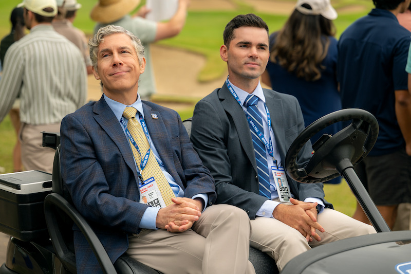 Scena sul campo da golf nella serie The Hawk