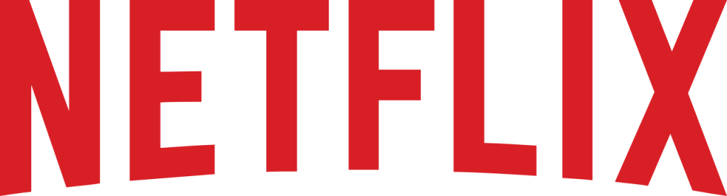 Logo Netflix rosso su fondo trasparente