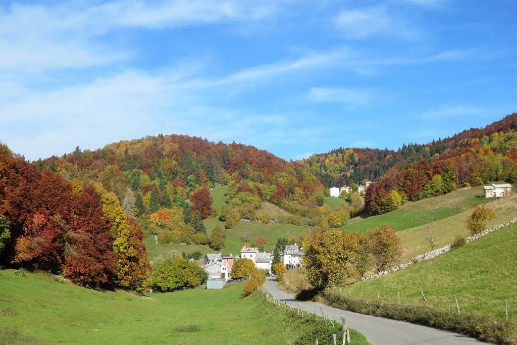Paesaggio nei dintorni di Bosco Chiesanuova in Lessinia