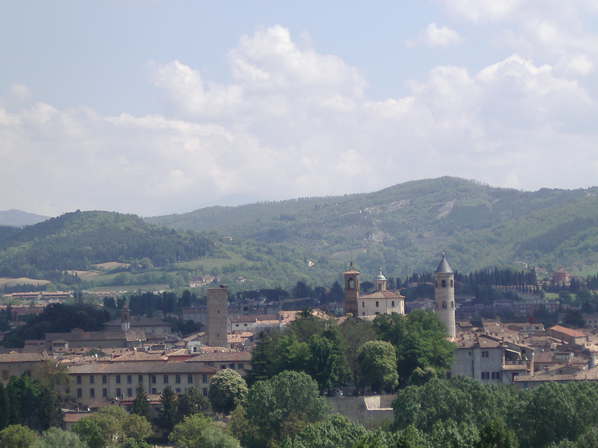 Panorama di Città di Castello in Umbria