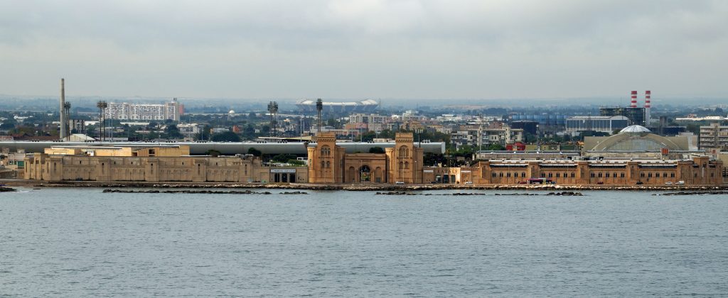 Panorama della Fiera del Levante a Bari
