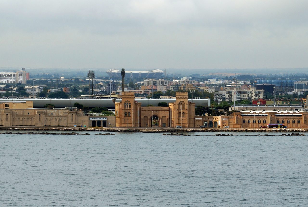 Panorama della Fiera del Levante a Bari