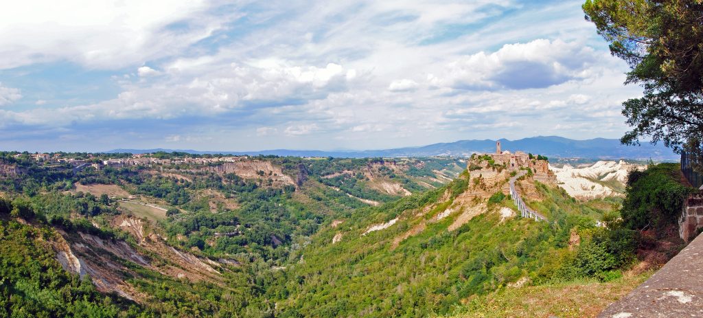 Panorama di Civita di Bagnoregio nel Lazio