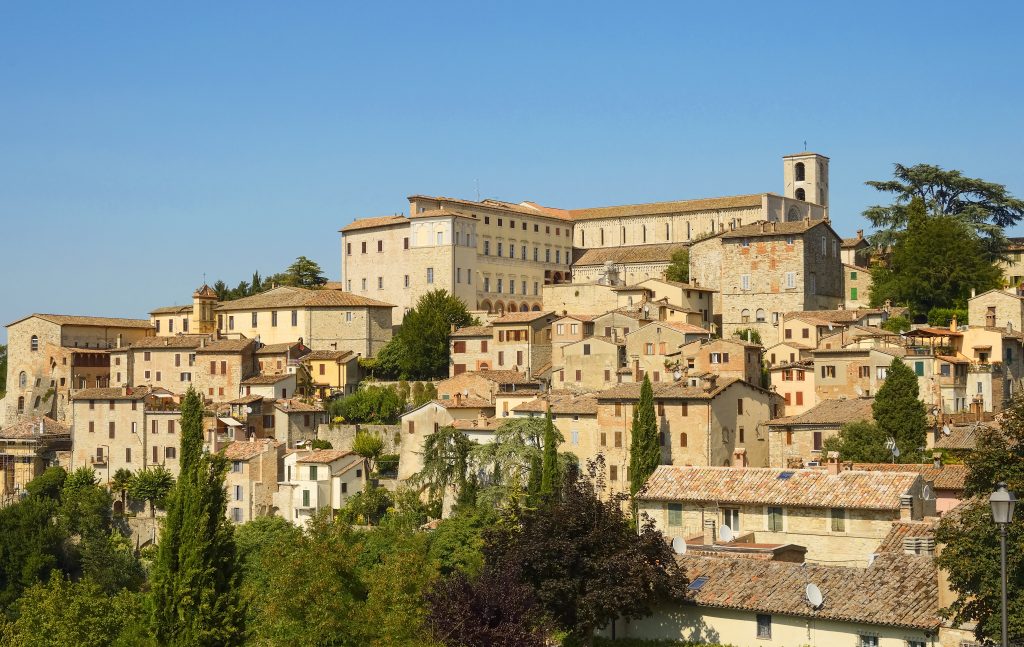 Panorama di Todi in Umbria