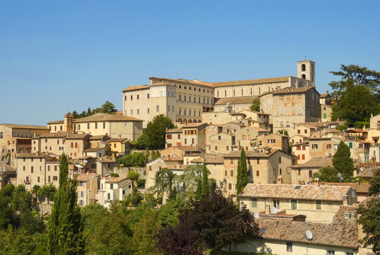 Panorama di Todi in Umbria