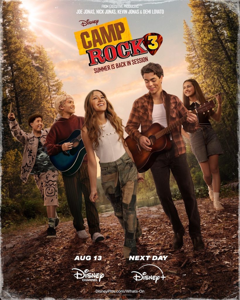 Immagine ufficiale di Camp Rock 3 con il nuovo cast
