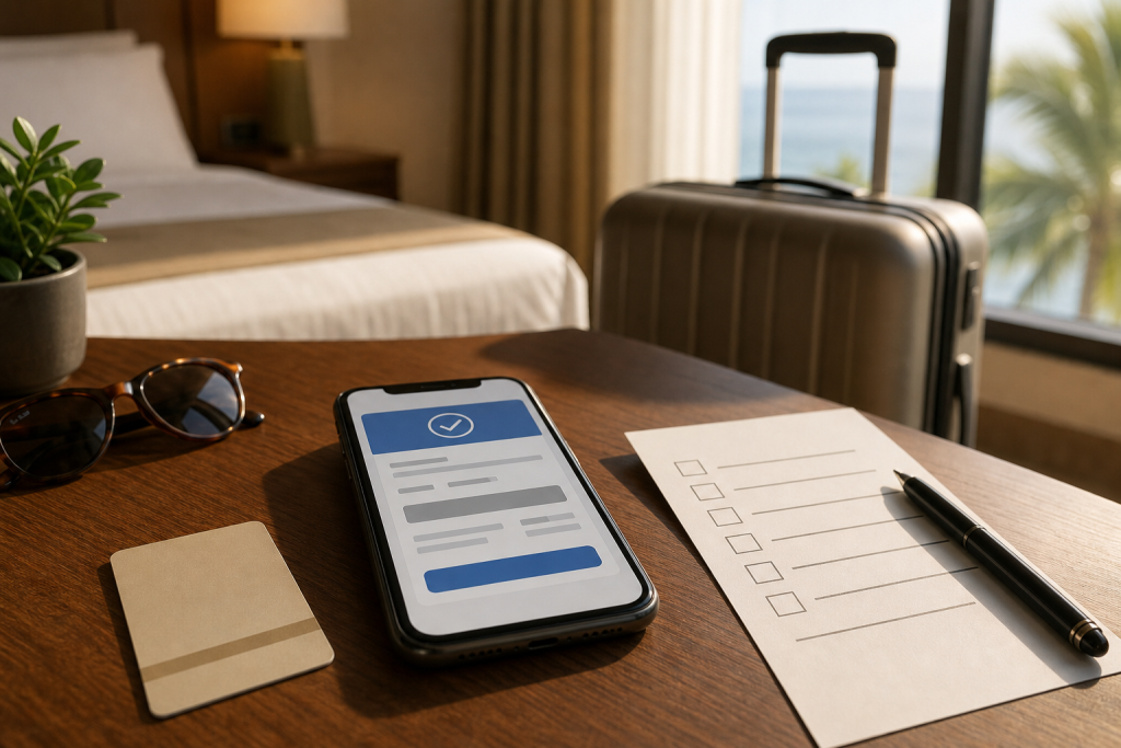 Prenotazione hotel last minute su telefono generico