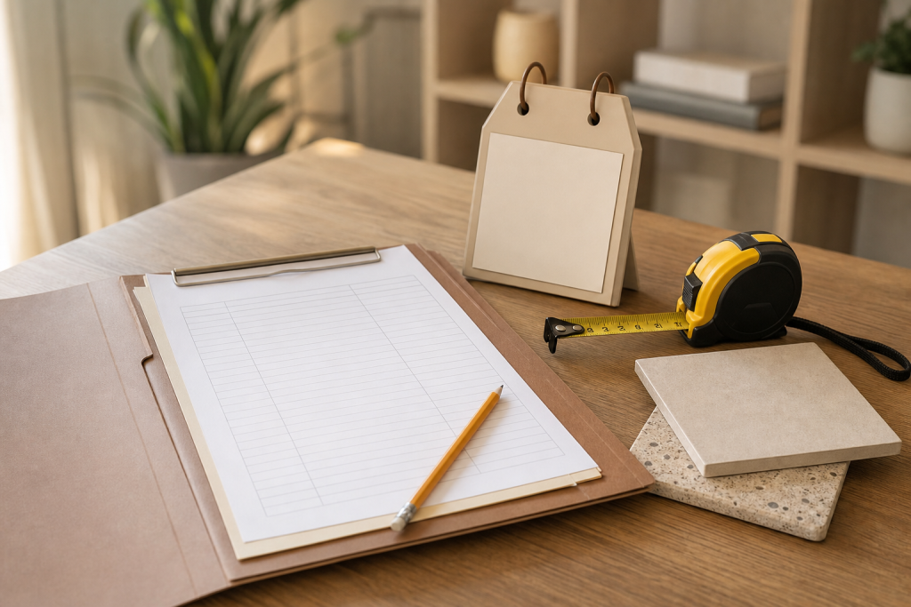 Checklist generica per pianificare lavori in casa