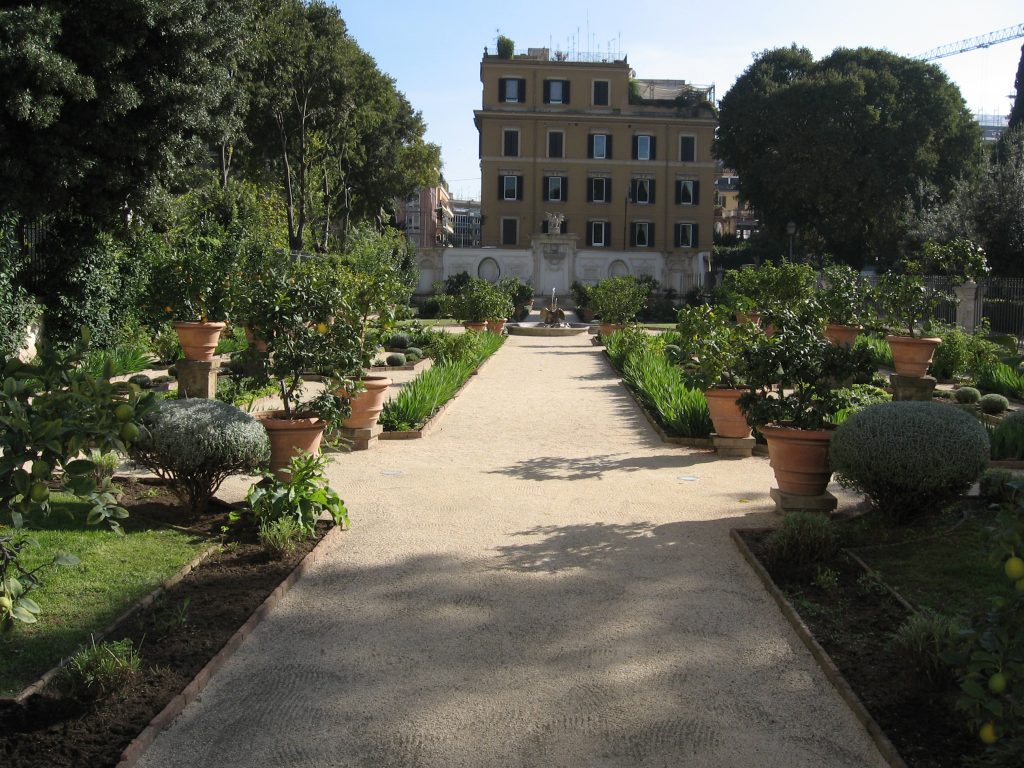 Giardini di Villa Borghese a Roma