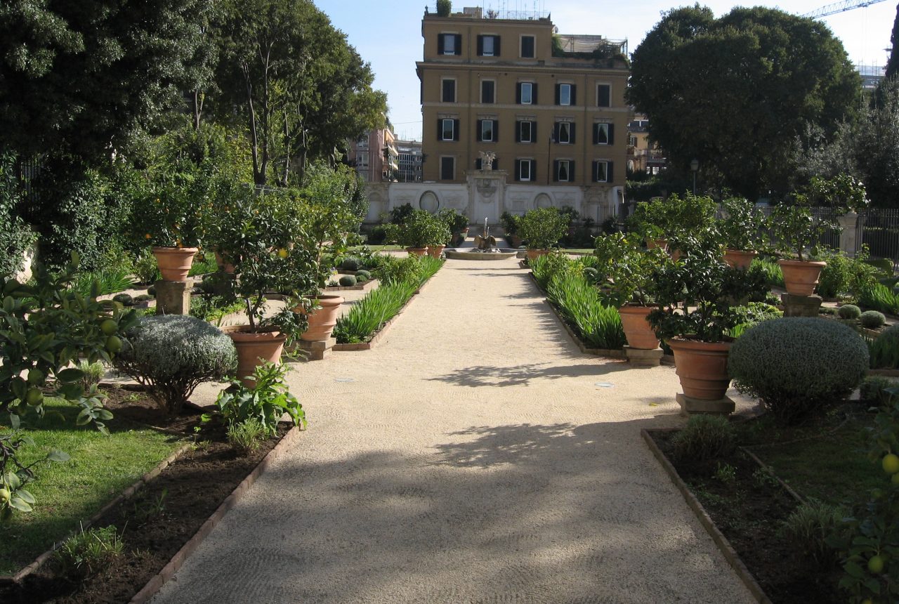 Giardini di Villa Borghese a Roma