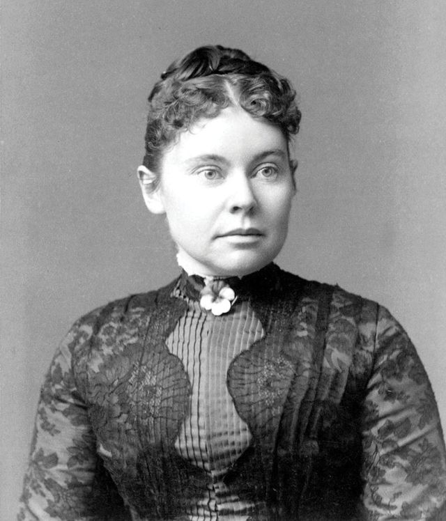 Ritratto storico di Lizzie Borden nel 1890