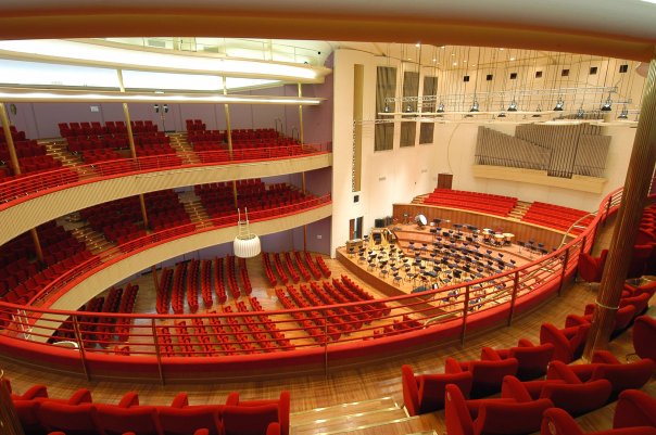 Interno dell Auditorium Rai Arturo Toscanini di Torino