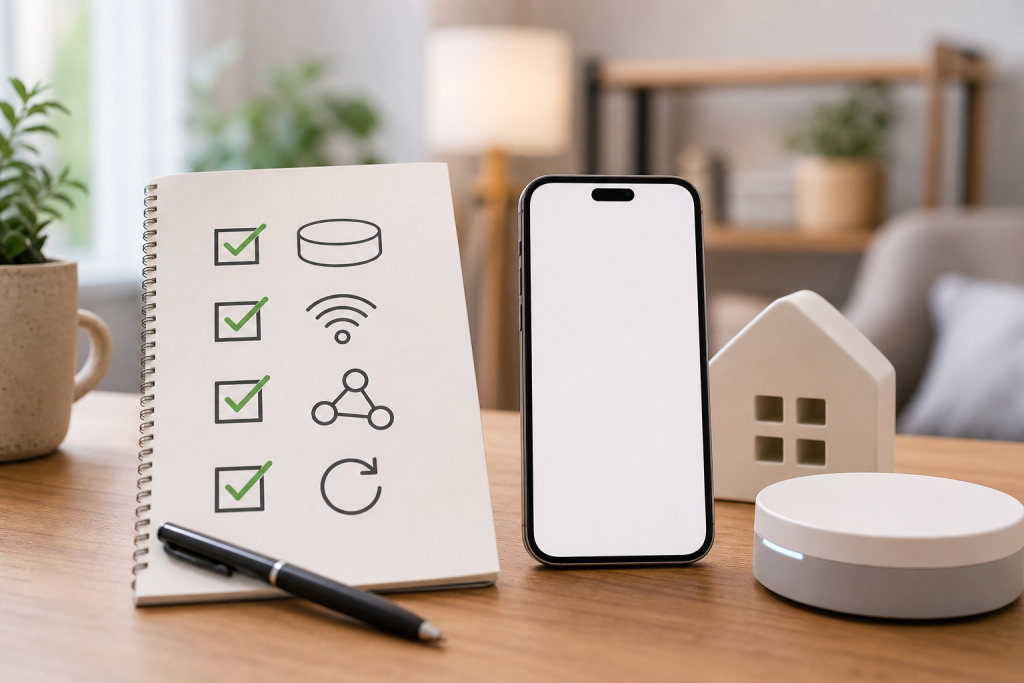 Checklist generica per controllare hub Matter e rete Thread