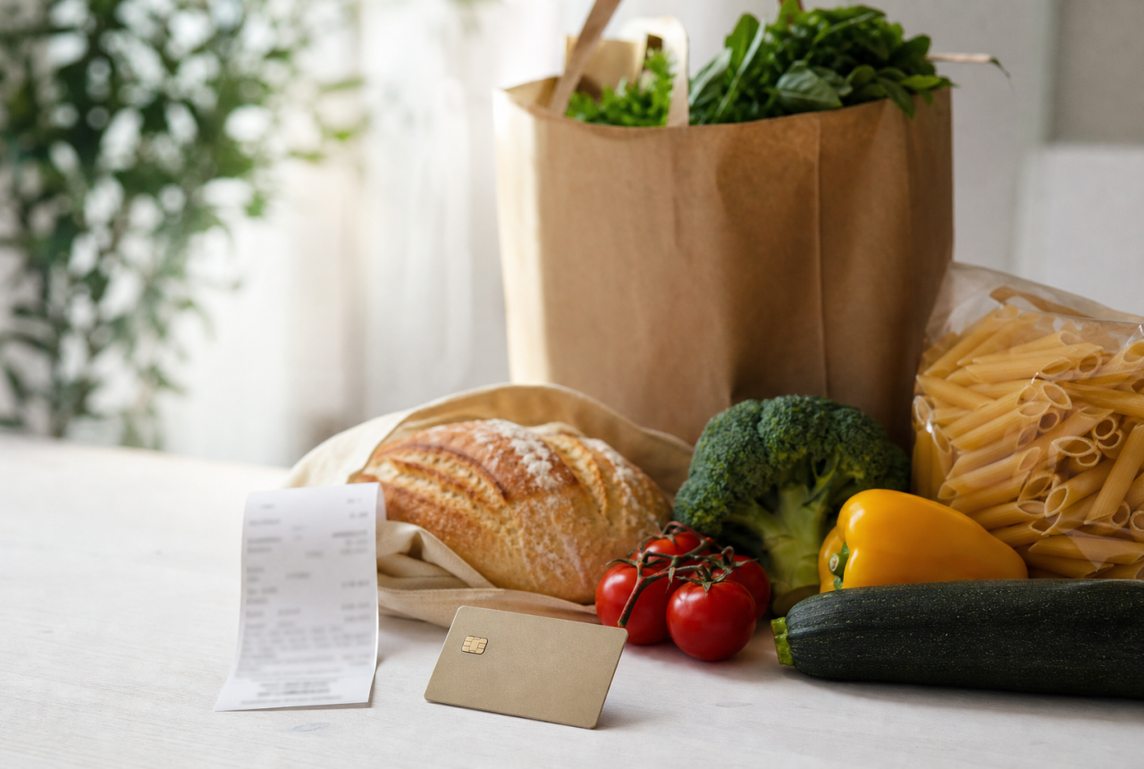 Spesa alimentare e carta prepagata generica