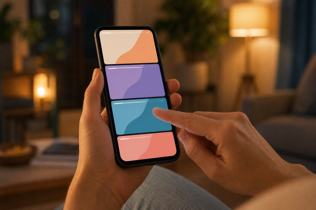 Visione di episodi brevi su smartphone generico