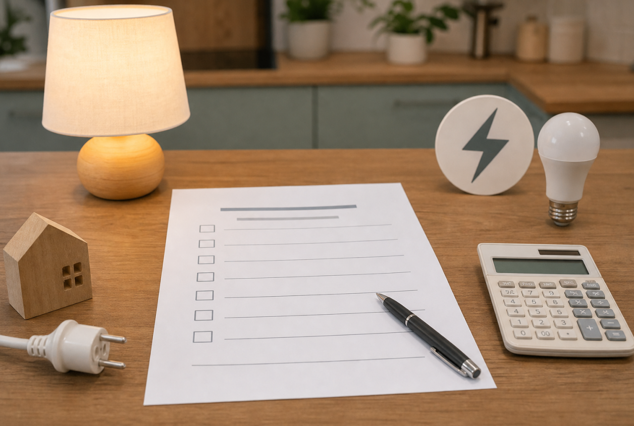 Checklist generica per controllare una bolletta luce