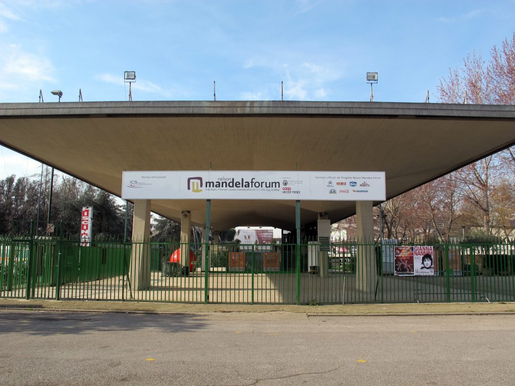 Esterno del Nelson Mandela Forum a Firenze