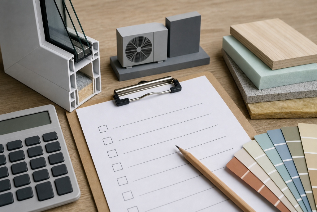 Checklist generica per lavori di efficienza energetica in casa