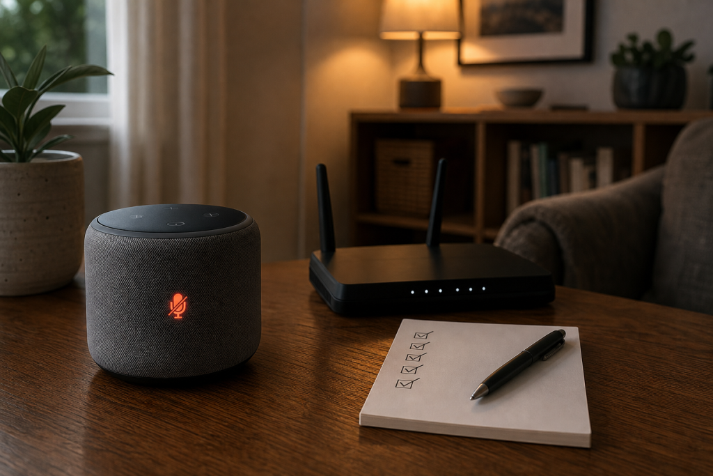 Checklist privacy per smart speaker e router domestico